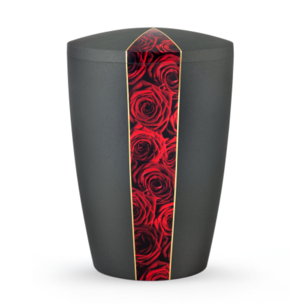 Urne funéraire biodégradable ligne de roses