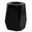 Vase funéraire en granit noir 8 chanfreins 27x16,5x16,5 cm