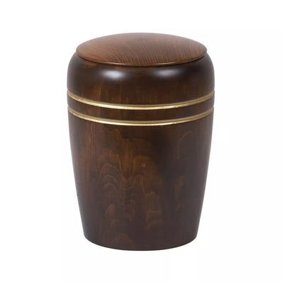 Urne funéraire Merisier ou Noyer avec filet or