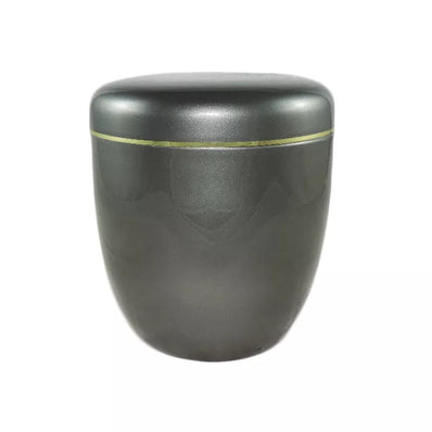 Urne funéraire aluminium Voltima avec filet doré