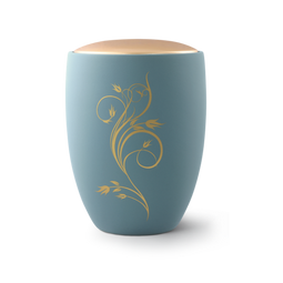 Urne funéraire céramique ornement floral
