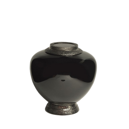 Urne funéraire en verre noir