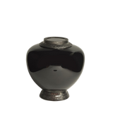 Urne funéraire en verre noir