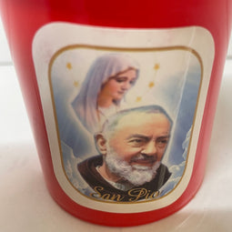 Bougie lanterne funéraire à piles - San Pio