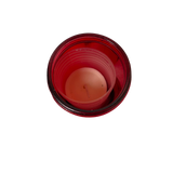 Lanterne funéraire rouge 20 cm + 6 bougies