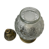 Lanterne funéraire ronde élégance 31 cm + 6 bougies