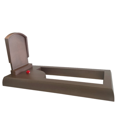 Pierre tombale en résine - Stèle voûte - Cuivre