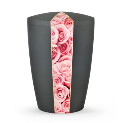 Urne funéraire biodégradable ligne de roses