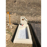 Pierre tombale en résine - Stèle classique - Crème