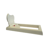 Pierre tombale en résine - Stèle cœur - Crème