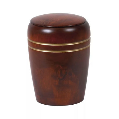 Urne funéraire Merisier ou Noyer avec filet or