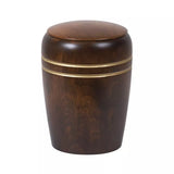 Urne funéraire Merisier ou Noyer avec filet or