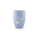 Urne funéraire acier enfant 1,5L - Motif papillons
