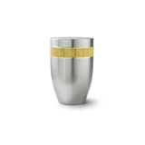 Urne funéraire Acier brossé décor bois