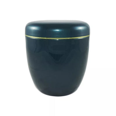 Urne funéraire aluminium Voltima avec filet doré