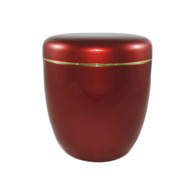 Urne funéraire aluminium Voltima avec filet doré