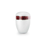 Urne funéraire biodégradable blanche bandeau de Roses