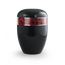 Urne funéraire biodégradable noire bandeau de Roses