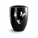 Urne funéraire céramique décor Papillons or