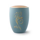 Urne funéraire céramique ornement floral