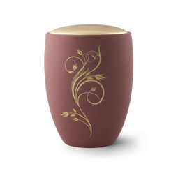 Urne funéraire céramique ornement floral