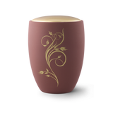 Urne funéraire céramique ornement floral