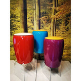 Urne funéraire en bois laqué rouille et ivoire