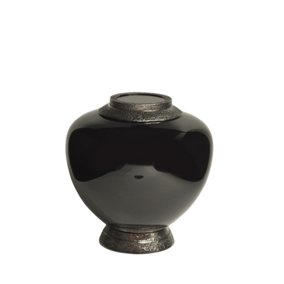 Urne funéraire en verre noir